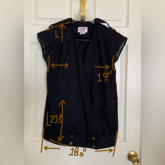 VINTAGE CROSS OVER BLOUSE. SHEER - Picture 7 of 13